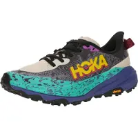 Hoka One One - Chaussures de trail - Speedgoat 6 W Oatmeal/Mountain Iris pour Femme - Taille 36 - Beige