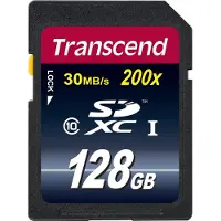 Transcend Premium - Carte mémoire flash - 128 Go - Class 10 - SDXC
