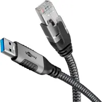 Goobay S/FTP Cat 6 - 5 mètres - Noir -
