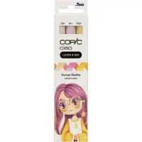 Copic 220750308 Ciao Sunset Palette Layoutmarker-Set farbsortiert 1,0 + 6,0 mm, 3 St.