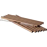 Aps Kit de pailles, Pailles, Marron, Cuivre