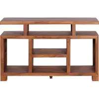 FineBuy Buffet en bois massif de Sheesham 115 x 76 x 40 cm style campagnard Commode TV avec compartiments de rangement Armoire TV Buffet en bois véritable avec 4 pieds