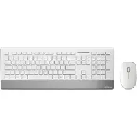 MediaRange MROS106 Pack clavier souris Maison RF sans fil QWERTZ Allemand Argent et Blanc