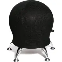 Topstar Tabouret Sitness 5, avec ballon de gymnastique intégré, capacité de charge jusqu'à 110 kg, noir