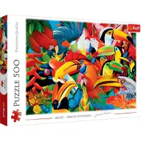 Trefl Puzzle Oiseaux colorés 500 pièces