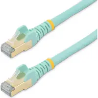 StarTech.com .com CAT6a patch cable 7.5 m - Shielded (STP) - 100% copper wire - strain relief connector - Aqua