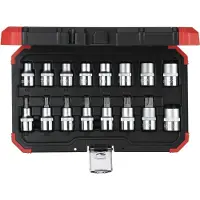 Gedore red R68003016 Jeu de douilles 1/2" TX E10-24T30-70 16 pièces, 3300009