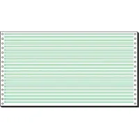 Sigel DIN-Computer paper - Perforé - lignes vertes - 203 x 375 mm - 60 g/m² - 2000 feuille(s) papier uni