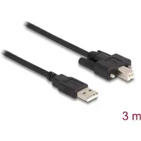 DeLOCK USB 2.0 Type-A vers Type-B avec vis, 3 m -