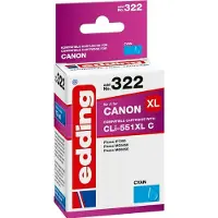 Edding Cartouche d'encre EDD-322 cyan Canon CLI-551XL