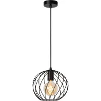 Lucide Suspension métallique Ø25 cm noire DANZA 1xE27 40 W