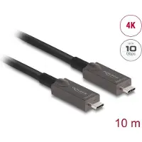 DeLOCK Aktives Optisches USB-C Video + Daten + PD Kabel 10 m