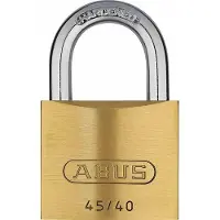ABUS Cadenas en laiton 45/40 - avec cylindre à goupilles de précision à tête champignon - 05098 -
