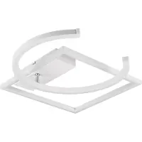 TRIO Plafonnier LED PIVOT 23 W, 4 000 K, 3 000 lm, métal blanc, dimensions : 7,7 x 42 x 54,5 cm, IP20, RL