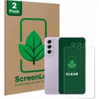 ScreenLeaf Schutzfolie für Samsung Galaxy S21 FE 5G (Display+Kamera) Displayschutz Display Schutz Folie Klar (Samsung Galaxy S21 FE 5G), Téléphone portable : film de protection, Transparent