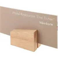 Aps Porte-cartes, lot de 2, Rubberwood