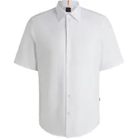 BOSS Rash 2 01 Short Sleeve Shirt Blanc M Homme