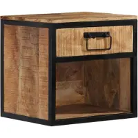 vidaXL Table de chevet 40x35x40 cm bois de manguier massif