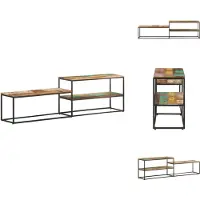vidaXL Armoire TV 180x30x50 cm Bois massif recyclé - Meuble TV