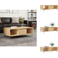 vidaXL Table basse Chêne Sonoma 104x60x35 cm Bois composite - Tables basses