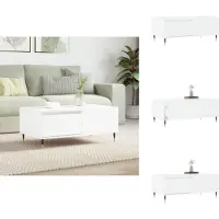vidaXL Table basse blanche 90x50x36,5 cm Bois composite - Tables basses