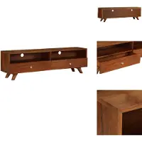 vidaXL Armoire TV en vieux bois massif 140x30x40 cm - Meuble TV