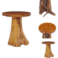 vidaXL Table basse 40×40 cm teck massif - Tables basses