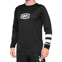100% R-core Long Sleeve T-shirt Noir S Homme