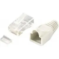 Equip Rj45 Cat 6 Rj45 Conector 100 Units Clair