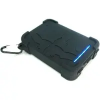 IBattz Powerbank BattSTation Tough Pro 12000 mAh Juodas (IB-PWB-BLK-A2) (12000 mAh, 44.40 Wh), Chargeur de secours, Argent, Noir