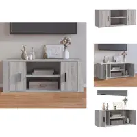 vidaXL Armoire TV Gris Sonoma 100x35x40 cm Bois composite - Meuble TV