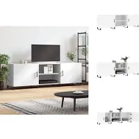 vidaXL Armoire TV Blanc 150x30x50 cm Bois composite - Meuble TV