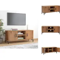 vidaXL Armoire TV Marron 110x35x48 cm Pin massif - Meubles TV