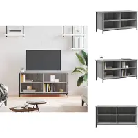 vidaXL Armoire TV Gris Sonoma 100x40x50 cm Bois composite - Meuble TV