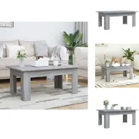vidaXL Table basse Gris Sonoma 100x60x42 cm Bois composite - Tables basses