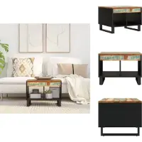 vidaXL Table basse 55x50x40 cm Vieux bois massif - Tables basses