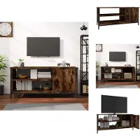 vidaXL Armoire TV chêne fumé 100x40x45 cm Bois composite - Meuble TV