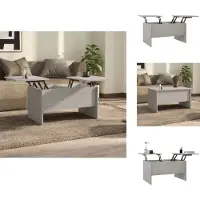 vidaXL Table basse gris béton 80x50x42,5 cm Bois composite - Tables basses