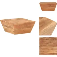 vidaXL Table basse en V 66x66x30 cm Acacia massif - Tables basses