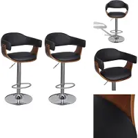 vidaXL Tabouret de bar 2 pcs. imitation cuir - Tabouret de bar