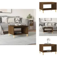 vidaXL Table basse marron imitation chêne 60x50x40 cm Bois composite - Tables basses