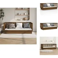 vidaXL Lit de jour Marron miel 80x200 cm Pin massif - Lits et sommiers
