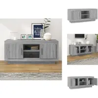 vidaXL Armoire TV Gris Sonoma 102x35x45 cm Bois composite - Meuble TV