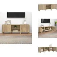 vidaXL Armoire TV Chêne Sonoma 150x30x50 cm Bois composite - Meuble TV
