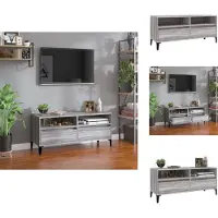 vidaXL Armoire TV Gris Sonoma 100x34,5x44,5 cm Bois composite - Meuble TV