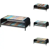 vidaXL Table basse en vieux bois - Tables basses