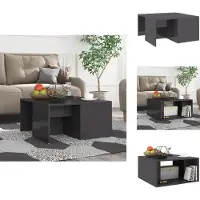 vidaXL Tables basses 4 pcs. Gris brillant 33x33x33 cm Bois composite - Tables basses