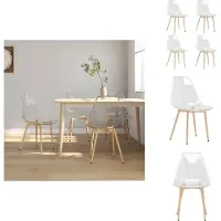 vidaXL Chaises de salle à manger 4 pcs. Transparent PET - Chaises de salle à manger