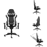 vidaXL Chaise de jeu pivotante blanc PVC - Fauteuil de jeu