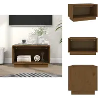 vidaXL Armoire TV Marron Miel 60x35x35 cm Pin massif - Meuble TV